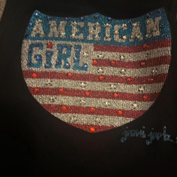 Joomi Joolz y2k "American Girl" rhinestone tank top in excellent condition - Picture 2 of 3